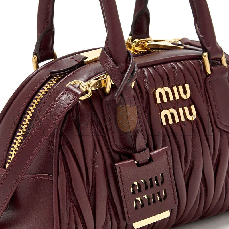 MIU MIU ARCADIE MATELASSÉ NAPPA LEATHER BAG 5BB191 (22*13*10.5cm)